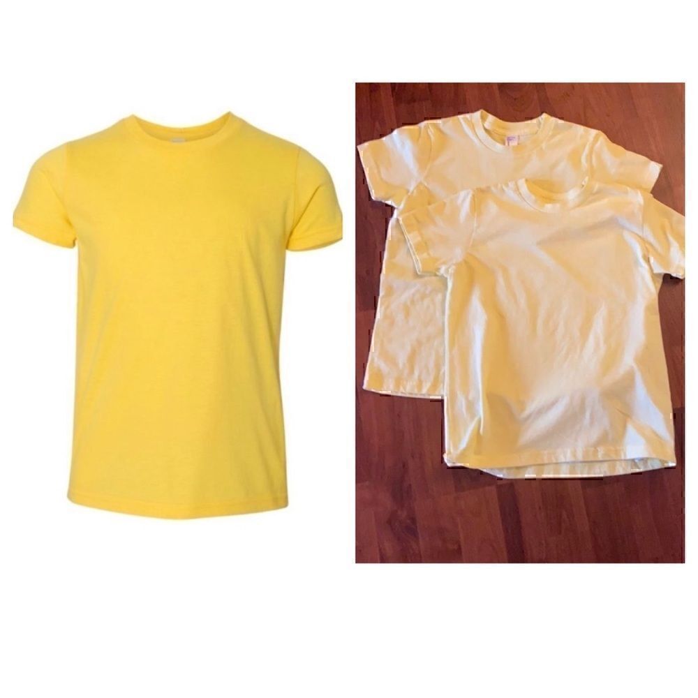 NWOT Bundle of 2 American Apparel Yellow Soft Jersey T-Shirts
